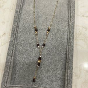 14K Gold and Garnet Necklace